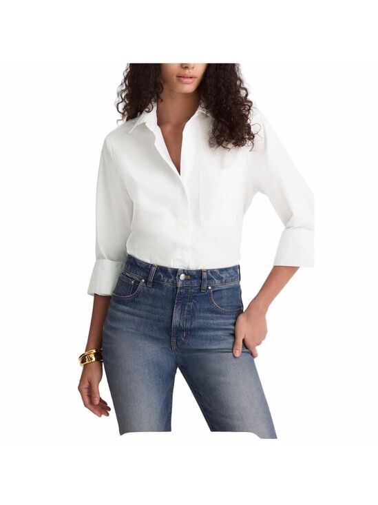 Madewell Tops - Madewell Oversized Oxford Cotton Button-Up Shirt Size XS NWT